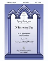 O Taste and See SATB choral sheet music cover